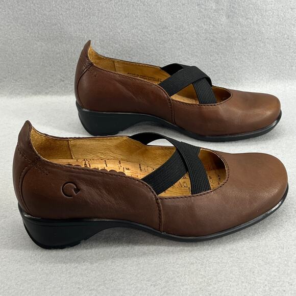 Dromedaris Tracy 2 Leather Mary Jane Low Block Heel Shoe-Brown-Women Size 37-NEW - Picture 6 of 14
